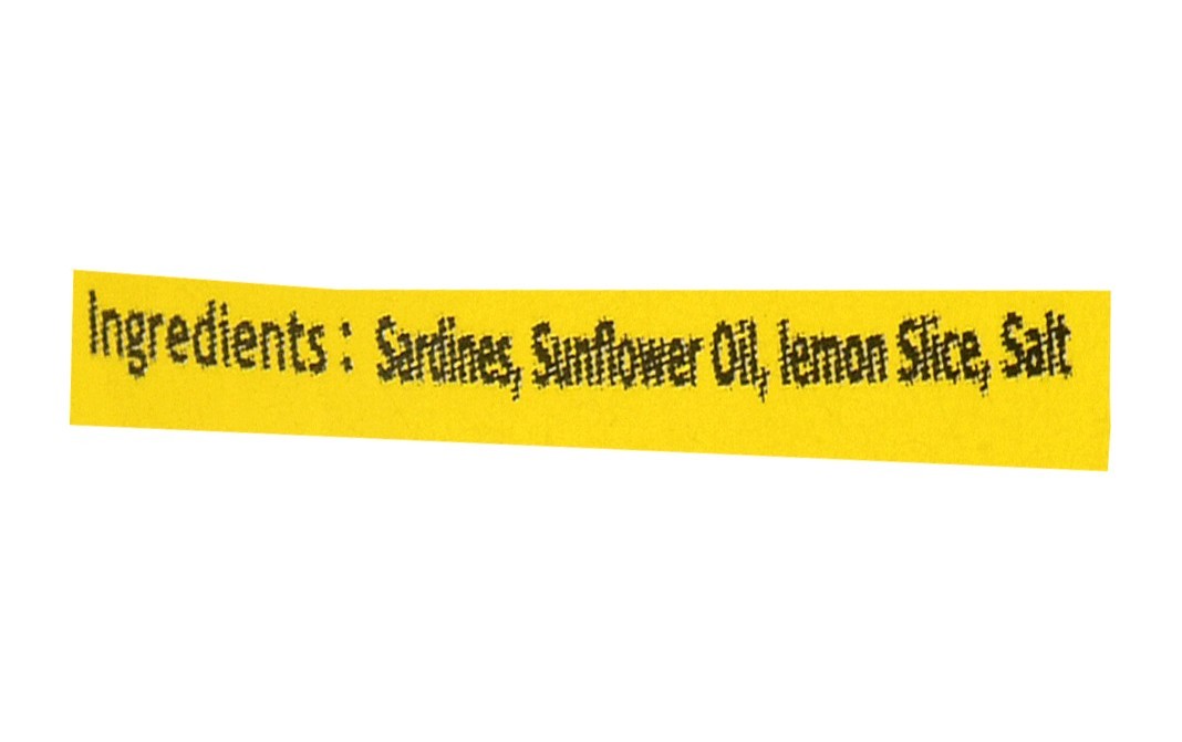 Oceans Secret Sardines In Oil With Lemon Slice   Tin  180 grams